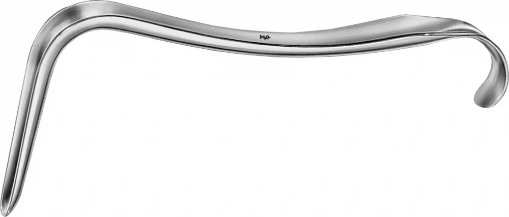 B. Braun KRISTELLER Vaginal Specula, lower blade, 180 mm (7"), work. length: 70 mm, jaw width: 27 mm, used with EL451R, article EL441R