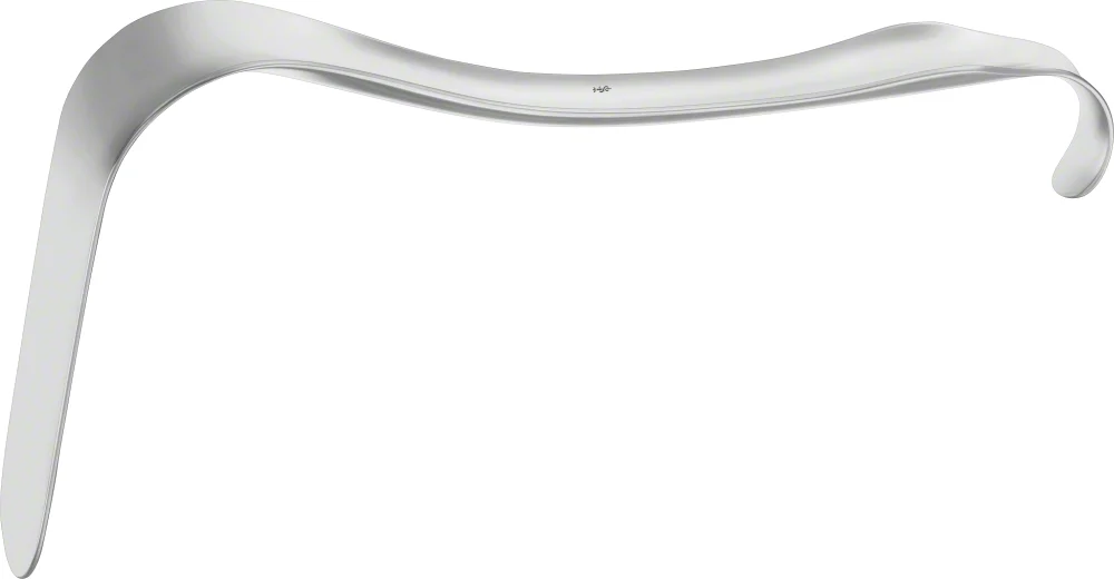 B. Braun KRISTELLER Vaginal Specula, upper blade, 225 mm (8 7/8"), work. length: 120 mm, jaw width: 33 mm, used with EL448R, article EL458R