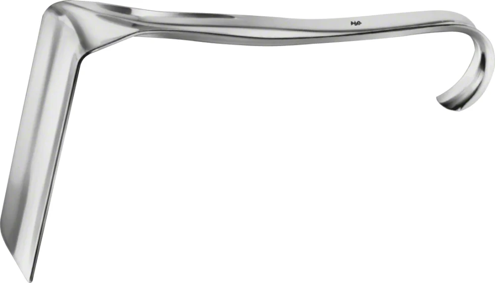 B. Braun JACKSON Vaginal Specula, 175 mm (6 7/8"), work. length: 102 mm, jaw width: 38 mm (EL579R)