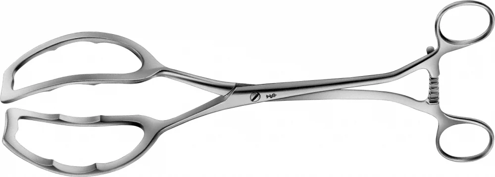 B. Braun COLLIN Uterine Forceps, straight, 285 mm (11 1/4") (EO405R)