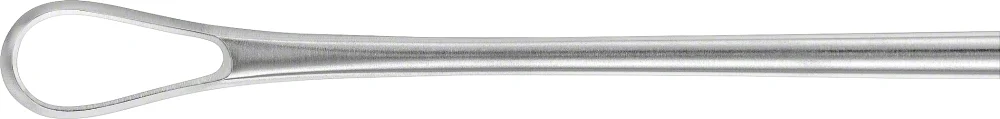 B. Braun RECAMIER Uterine Curette, #1, straight, 275 mm (10 3/4"), sharp, rigid, jaw width: 8.50 mm, article ER221R