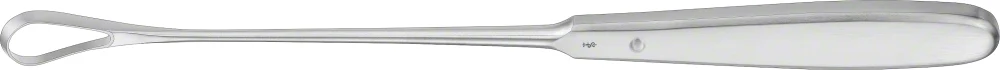 B. Braun SIMS Uterine Curette, #4, straight, 255 mm (10"), sharp, rigid, jaw width: 12 mm (ER404R)