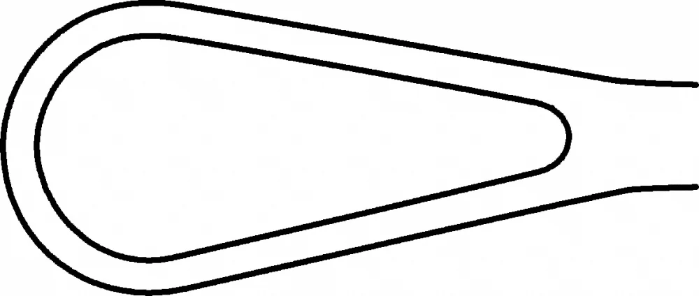 B. Braun SIMS Uterine Curette, #3, straight, 255 mm (10"), blunt, rigid, jaw width: 10.50 mm (ER423R)