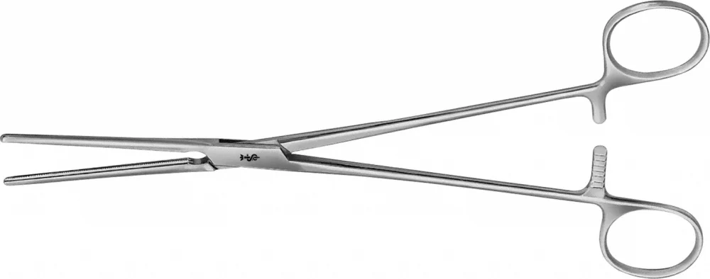 B. Braun DE BAKEY ATRAUMATA® Coarctation Clamp, straight, 230 mm (9"), toothing DE BAKEY, jaw length: 65 mm (FB454R)