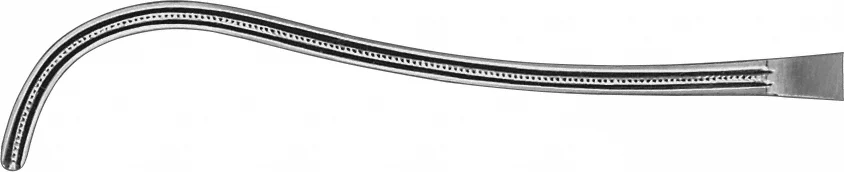 B. Braun DE BAKEY ATRAUMATA® Dissecting a. Ligature Forceps, curved, 190 mm (7 1/2"), toothing DE BAKEY, jaw length: 73 mm (FB484R)