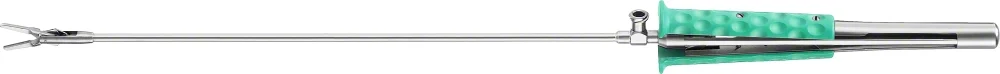 B. Braun VALVE XS Atraumatic Forceps, straight, 365 mm (14 3/8"), with tubular shaft, malleable shaft, work. length: 230 mm, shaft Ø: 3 mm, jaw length: 11 mm, jaw width: 1.50 mm, toothing DE BAKEY, double-action (FC290R)