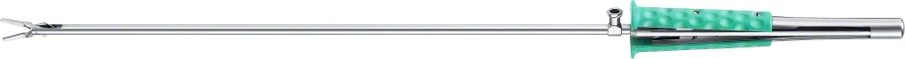 B. Braun VALVE XS Atraumatic Forceps, straight, 415 mm (16 1/4"), with tubular shaft, work. length: 280 mm, shaft Ø: 5 mm, jaw length: 11 mm, jaw width: 1.50 mm, toothing DE BAKEY, double-action, article FC385R