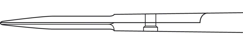 B. Braun YASARGIL Micro Scissors, straight, sharp/sharp, 185 mm (7 1/4"), flat handle, cross serration, article FD022R