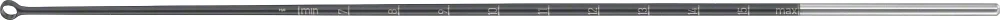 B. Braun Noir® Micro Curette, straight, 200 mm (7 7/8"), semi-sharp, jaw width: 4 mm, 0 °, black (FD824B)