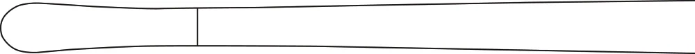 B. Braun YASARGIL Micro Dissector, curved, 195 mm (7 3/4"), flexible, flat handle, tip: blunt, jaw width: 7 mm, article FF327R