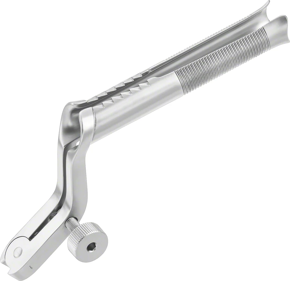 B. Braun PAPAVERO-CASPAR Pituitary Specula, work. length: 100 mm, jaw width: 15 mm, blunt, cons. of TE749R, used with FF595R (FF591R)
