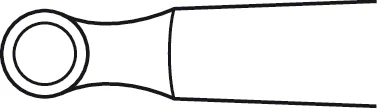 B. Braun YASARGIL Rongeur, straight, 195 mm (7 3/4"), round, jaw width: 2.20 mm (FF599R)