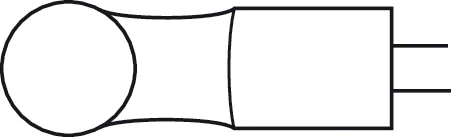 B. Braun YASARGIL Rongeur, straight, 195 mm (7 3/4"), round, jaw width: 3.50 mm, article FF600R