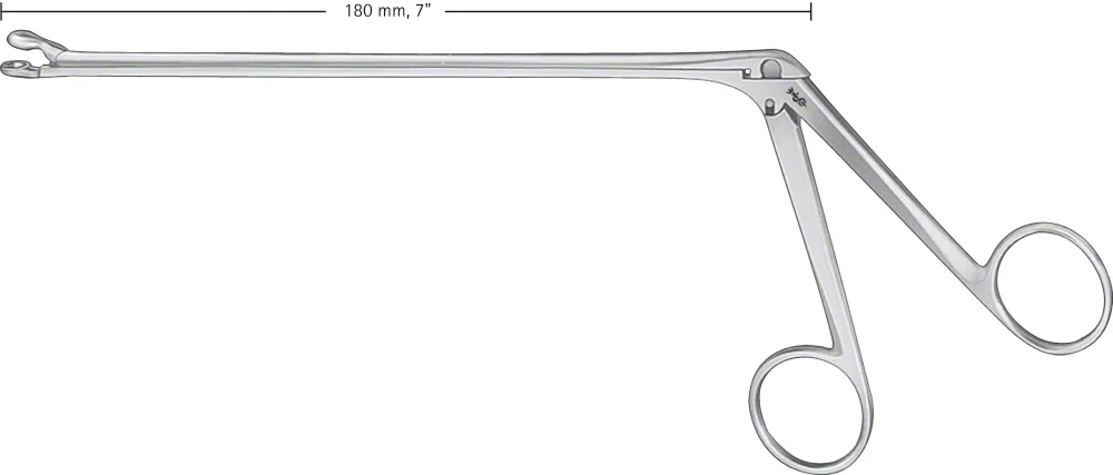 B. Braun OLDBERG Rongeur, straight, 180 mm (7"), round, jaw width: 7 mm, article FF605R