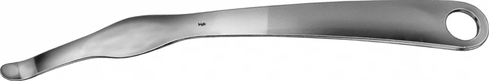 B. Braun HOHMANN Bone Lever (Femoral Neck Lever), curved, 265 mm (10 1/2"), tip: blunt, width: 10.800 mm, jaw width: 25 mm (FK176R)
