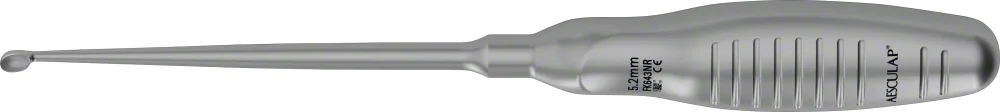 B. Braun SQ.line® Bone Curette, #0, straight, 240 mm (9 1/2"), sharp, rigid, jaw width: 5.20 mm (FK643NR)