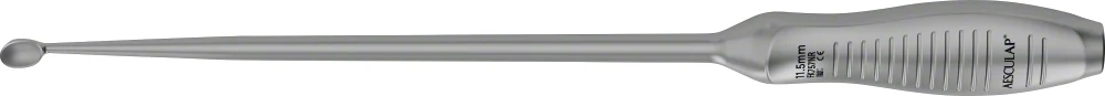 B. Braun SQ.line® Bone Curette, #4, straight, 400 mm (15 3/4"), sharp, rigid, jaw width: 11.50 mm (FK757NR)