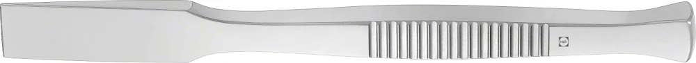 B. Braun Osteotome, straight, with handle, 140 mm (5 1/2"), width: 12 mm, article FL118R