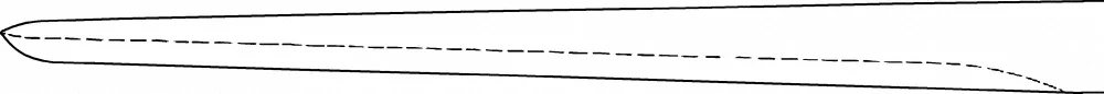 B. Braun ALEXANDER Gouge, straight, with handle, 170 mm (6 3/4"), width: 9 mm, article FL345R