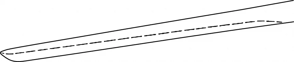 B. Braun WALTER Gouge, angled, with handle, 205 mm (8"), width: 15 mm (FL585R)