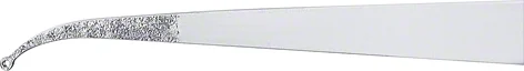 B. Braun Dia Dust® Micro Ring Forceps, curved, 185 mm (7 1/4"), ring tip, with weight, jaw Ø: 1 mm, tungsten carbide coated, round handle (FM573R)
