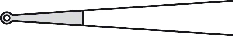 B. Braun Dia Dust® Micro Plateau Forceps, straight, 185 mm (7 1/4"), platform tip, ring tip, without weight, jaw width: 1 mm, tungsten carbide coated, round handle, article FM582R