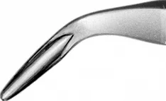 B. Braun Bone Rongeur, curved, 45 °, 150 mm (6"), blade length: 9 mm, jaw width: 2.40 mm (FO413R)