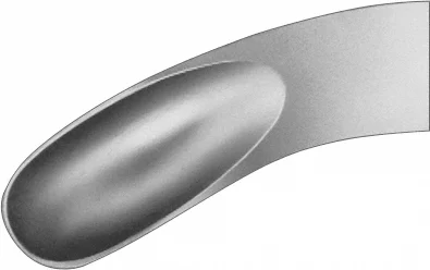B. Braun LUER Bone Rongeur, curved, 180 mm (7"), blade length: 13.50 mm, jaw width: 9.50 mm (FO463R)