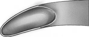 B. Braun GULEKE Bone Rongeur, curved, 205 mm (8"), blade length: 14.50 mm, jaw width: 5.50 mm (FO472R)