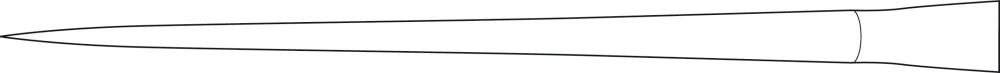 B. Braun HIBBS Osteotome, straight, with handle, 245 mm (9 5/8"), width: 16 mm (MB678R)