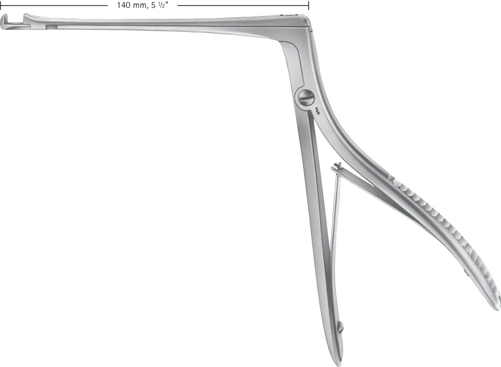 B. Braun HAJEK-KOFLER Bone Punch, straight, 90 °, upwards cutting, 140 mm (5 1/2"), width: 4 mm, open. width: 7.5 mm, rec. storage: JG340 (OK742R)