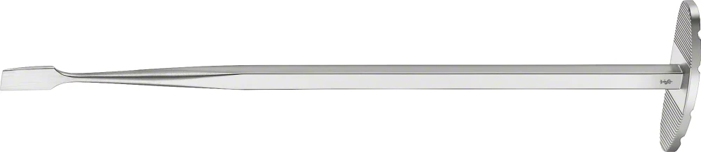 B. Braun Osteotome, slightly curved, with handle, 170 mm (6 3/4"), width: 6 mm (OL346R)