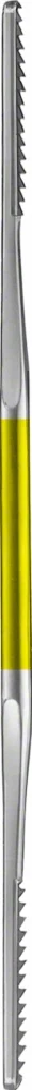 B. Braun DUROGRIP® Bone File (Bone Rasp), Fig. 2, Fig. 1, TC, straight, 200 mm (7 7/8"), double ended, 12/14 teeth, jaw width: 7 mm (OL421R)