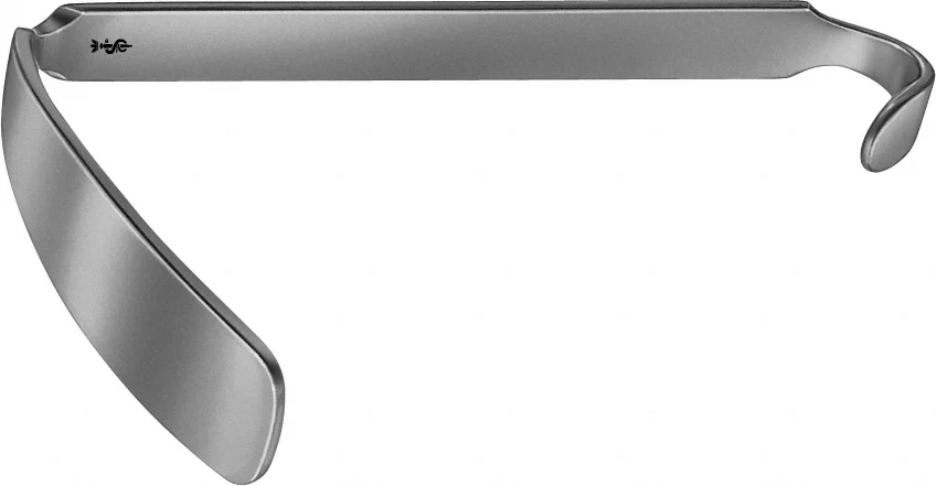 B. Braun Mouth Gag (Tongue Depressor), blade only, 140 mm (5 1/2"), jaw depth: 89 mm, jaw width: 26 mm (OM152R)