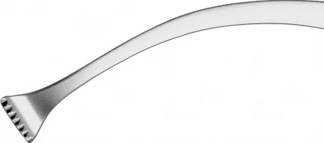 B. Braun COLVER Tonsil Grasping Forceps, curved, 195 mm (7 3/4") (OM611R)