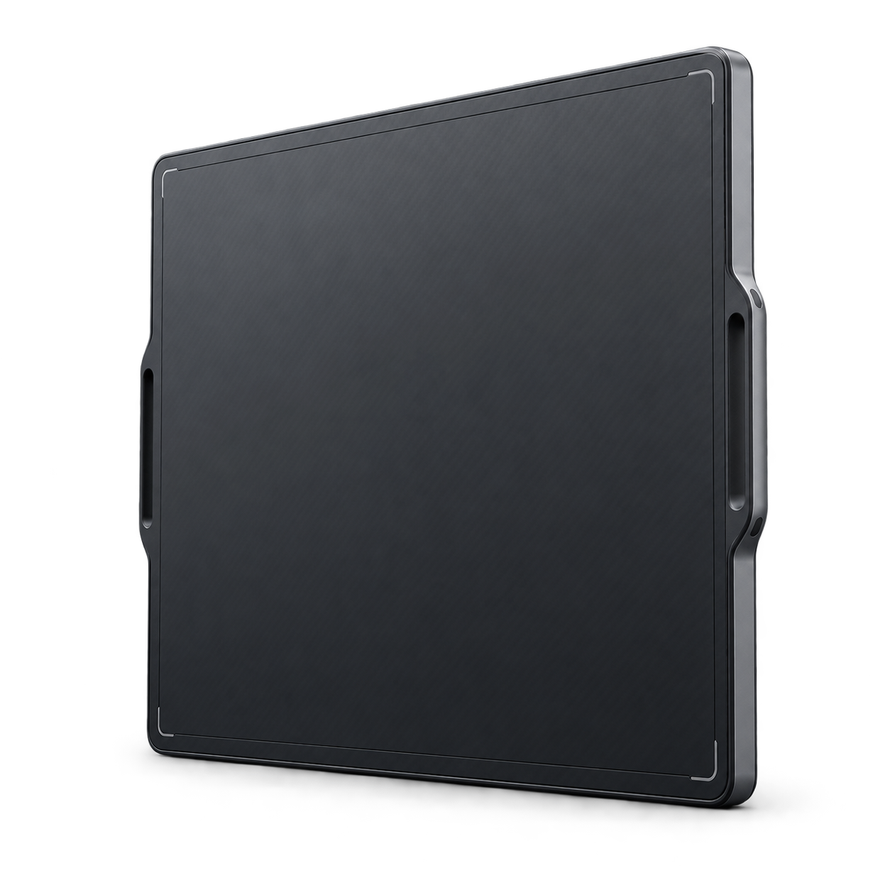 Slim wireless digital radiography detector panel with an ergonomic outer frame