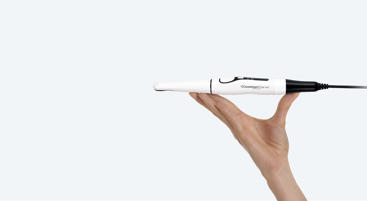 Carestream Dental CS 1300 USB intraoral camera handpiece in the official manufacturer image