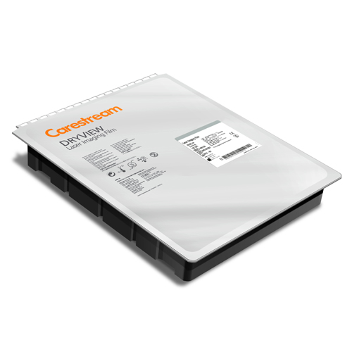 Carestream DRYVIEW DVE laser imaging film cartridge, exact manufacturer image from the DVE product page