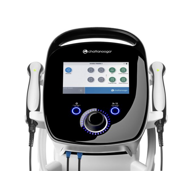 Chattanooga Intelect Mobile 2 Ultrasound unit and applicators, manufacturer product image
