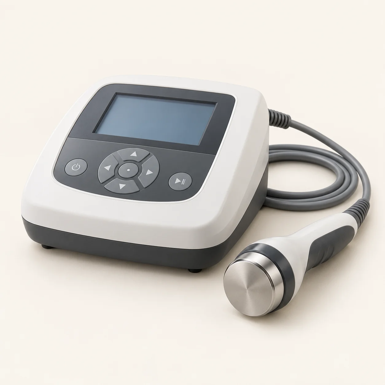 Portable therapeutic ultrasound unit with applicator