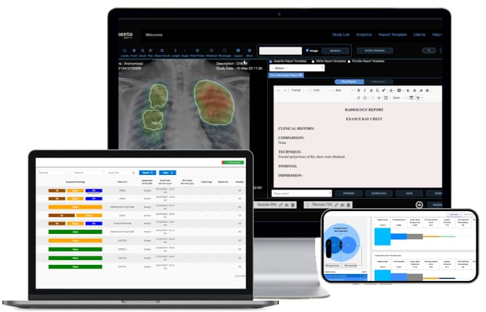 DeepTek Genki manufacturer software and dashboard illustration; computers and phone are reference displays, not an included hardware package