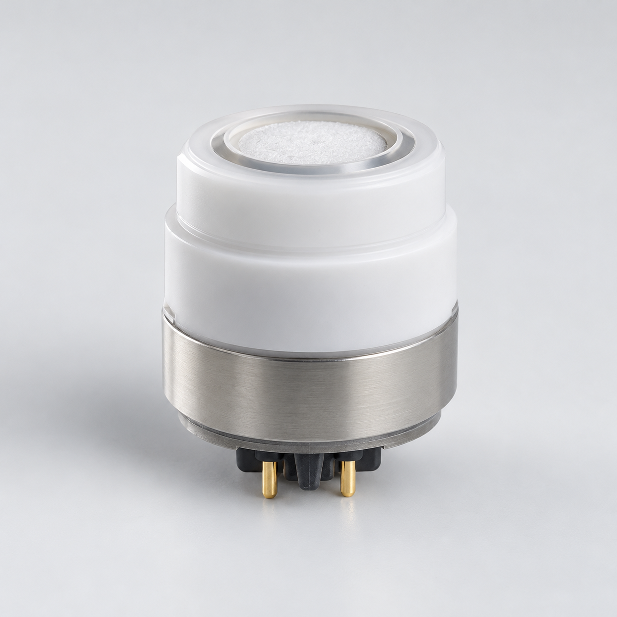 Compact oxygen sensor cartridge for a medical ventilator