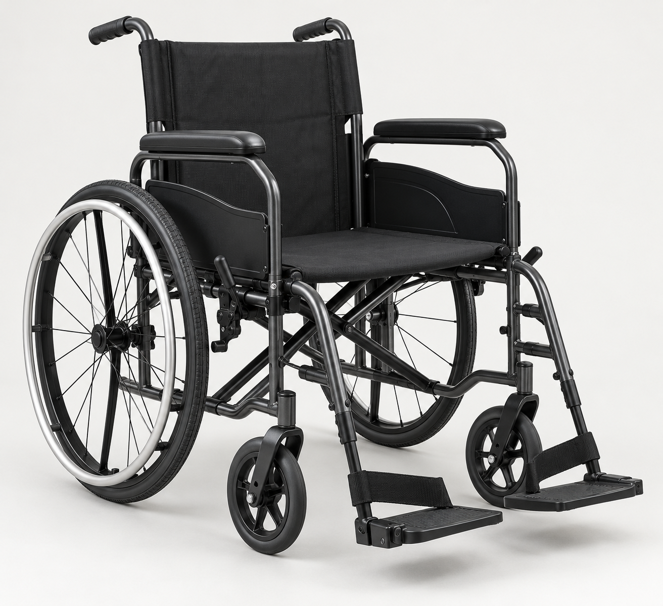 Manual folding wheelchair