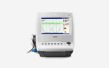 EDAN F6 Series portable maternal/fetal monitor with foldable colour screen, recorder and transducers