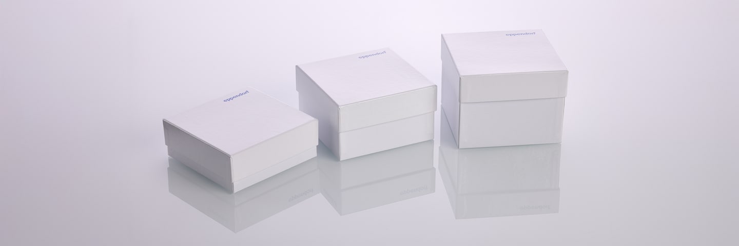 Official Eppendorf product-family image for Eppendorf Freezer Cardboard Boxes and Dividers - Ultra Low Temperature Freezer