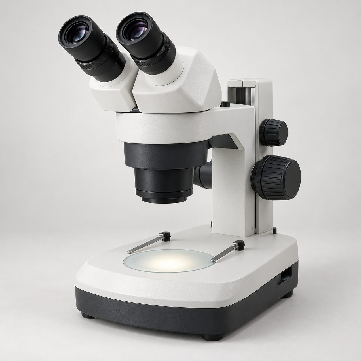Binocular zoom stereoscopic laboratory microscope