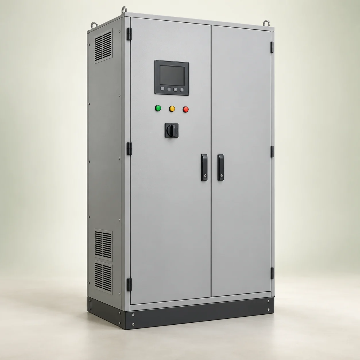 Enclosed automatic transfer switch cabinet