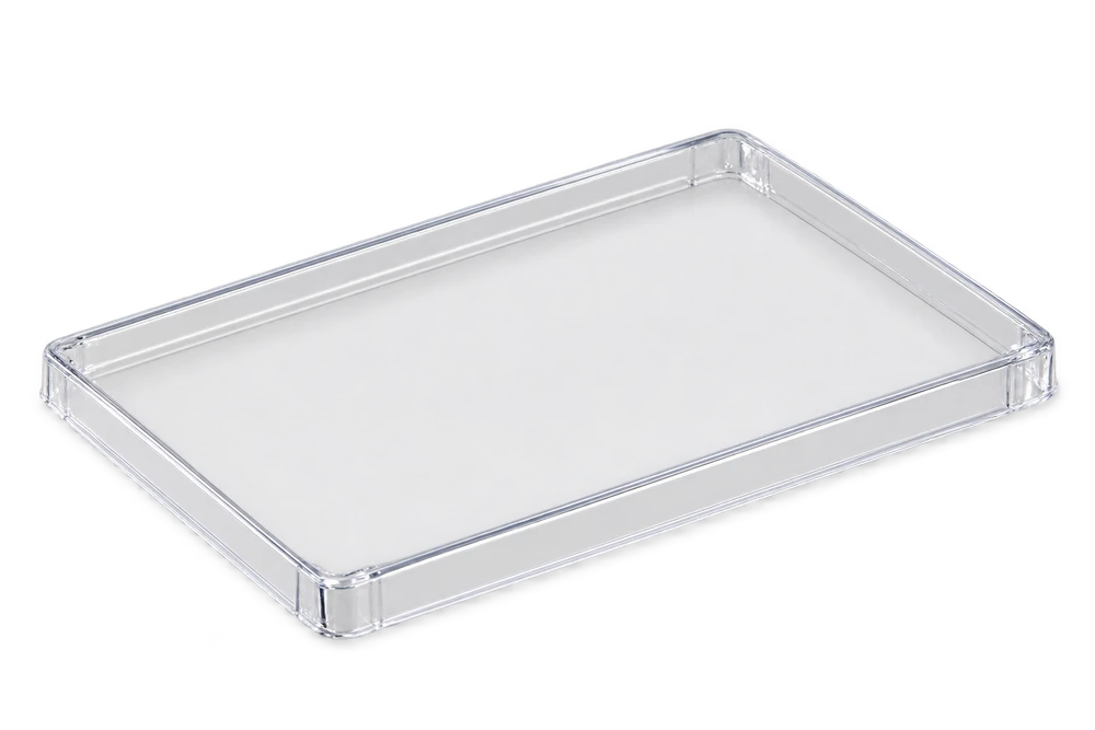 Clear polystyrene microplate lid
