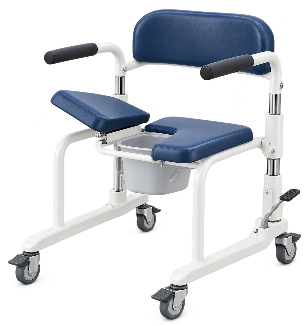 Generic hydraulic split-seat patient transfer chair