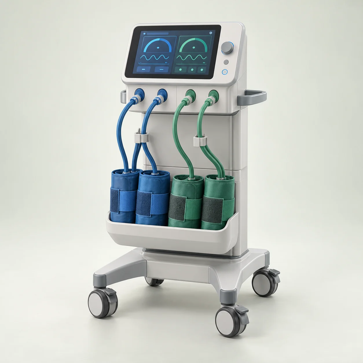 Surgical tourniquet system with cuff hoses
